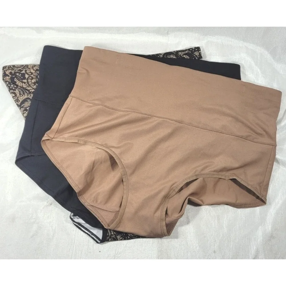 Jockey Women's 3-Pack Skimmies 360° Smoothing Brief Panty Set - Lace Print - XL